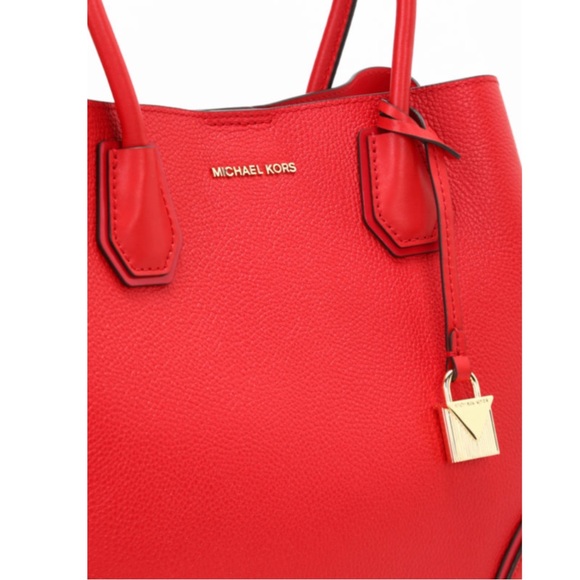 MICHAEL MICHAEL KORS Mercer Gallery Bright Red Medium Bag - Picture 6 of 14